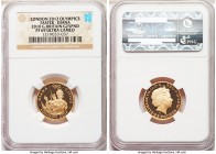 Elizabeth II 3-Piece Certified gold "London 2012 Olympics" Proof Set 2010 PR69 Ultra Cameo NGC, 1) "Diana" 25 Pounds, KM1164 2) "Mercury" 25 Pounds, K...
