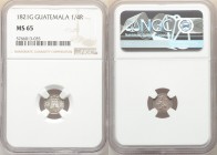 Ferdinand VII 1/4 Real 1821-G MS65 NGC, Nueva Guatemala mint, KM72. Light taupe-gray toning. 

HID09801242017

© 2020 Heritage Auctions | All Righ...