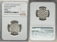 British India. Bengal Presidency 3-Piece Lot of Certified Rupees AH 1229 Year 17/49 (1815) NGC, Benares mint, KM41. Plain edge. Grades range from UNC ...
