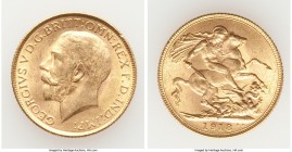 George V gold Sovereign 1918-I AU, Mumbai mint, KM-A525. 22.0mm. 8.00gm. AGW 0.2355 oz. 

HID09801242017

© 2020 Heritage Auctions | All Rights Re...
