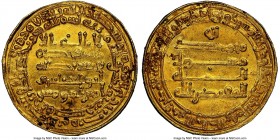 Abbasid. al-Muqtadir (AH 295-320 / AD 908-932) gold Dinar AH 305 (AD 918/919) MS62 NGC, Misr mint (in Egypt), A-245.2, Bernardi-242De. 23mm. 4.15gm. ...