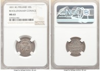 Revolutionary 10 Groszy 1831-KG MS63 NGC, KM-C121. One year type. Toned in pastel pink and blue. 

HID09801242017

© 2020 Heritage Auctions | All ...