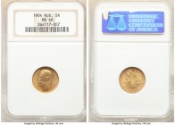 Nicholas II gold 5 Roubles 1904-AP MS66 NGC, St. Petersburg mint, KM-Y62. AGW 0.1245 oz. 

HID09801242017

© 2020 Heritage Auctions | All Rights R...