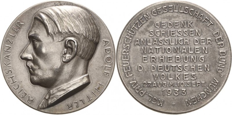 Drittes Reich
 Silbermedaille 1933 (G. Weber) Gedenkschießen der königlich priv...