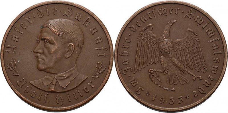 Drittes Reich
 Bronzemedaille 1933 (O. Glöckler) Machtergreifung durch Adolf Hi...