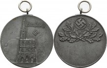 Drittes Reich
 Zinkmedaille o.J. (ca. 1940/1944) (B.H. Mayer) Straßburg. Straßburger Münster unter Hakenkreuz / Hakenkreuz über Eichenzweigen, unten ...