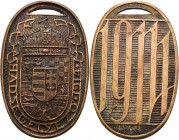 Erster Weltkrieg
 Bronzemedaille 1914 (Richard A. Zutt) Ungarische Kriegsfürsorgemedaille. Bekröntes Wappen der Länder der ungarischen Krone / 1914, ...