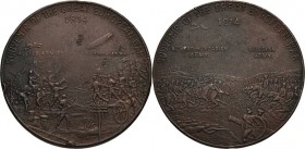 Erster Weltkrieg
 Bronzemedaille 1914 (unsigniert) Souvenir des Großen europäischen Krieges - Zeppelin Luftschiff im Kriegseinsatz. Die Alliierten un...