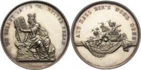 Geschenkmedaillen - Gelegenheitsmedaillen
 Silbermedaille o.J. (um 1800) (J.V. Döll/Loos) Geschenk für Kinder. Moses mit den Gesetzestafeln / Eine mi...