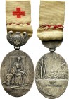 Slg. Joos - Medaillen, Plaketten, Abzeichen der Luftfahrt 1783-1945
 Versilberte Bronzemedaille 1915 (R. Aube) Honneur au Devouement - Union des Femm...