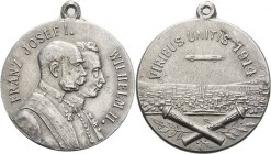 Slg. Joos - Medaillen, Plaketten, Abzeichen der Luftfahrt 1783-1945
 Aluminiummedaille 1914 (unsigniert) Auf die Deutsch-Österreichische Waffenbrüder...