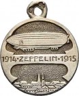 Slg. Joos - Medaillen, Plaketten, Abzeichen der Luftfahrt 1783-1945
 Einseitige Silbermedaille 1915 (unsigniert) Zeppelin 1914-1915. Schrift zwischen...