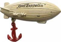 Slg. Joos - Medaillen, Plaketten, Abzeichen der Luftfahrt 1783-1945
 Kunststoffabzeichen in Zeppelinform o.J. Luftschiff "Graf Zeppelin" nach rechts,...