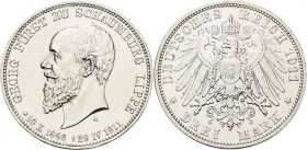 Schaumburg-Lippe
Georg 1893-1911 3 Mark 1911 A Auf seinen Tod Jaeger 166 Sehr schön-vorzüglich