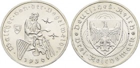 Gedenkausgaben
 3 Reichsmark 1930 A Vogelweide Jaeger 344 Vorzüglich-Stempelglanz