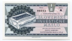 Slovakia 1/8 Maslo Specimen RARE
Fantasy Banknote; Limited Edition; Made by Matej Gábriš; BUNC