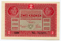 Austria 2 Kronen 1917
P# 21; UNC, Crispy