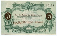 Belgium 5 Francs 1914 Commune De Stembert
№ 50193; AUNC