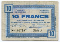 Belgium 10 Francs 1940 Commune D`Herseaux
№ A06779; VF+