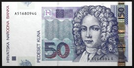 Croatia 50 Kuna 2002
P# 40; № A5168094G; UNC