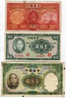 China Set of 3 Notes 1935 -41
10-100-100 Yuan; VF-XF