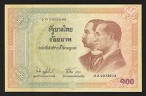 Thailand 100 Baht 2002
P# 110; 0A 0373613; Comomerative issue; UNC