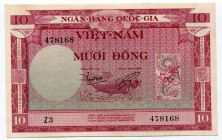 Vietnam South 10 Dong 1955
P# 3a; № Z3 478168; XF