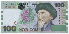 Kyrgyzstan 100 Som 2002
P# 21; № BD4230244; UNC