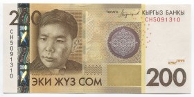 Kyrgyzstan 200 Som 2016
P# 32; № CH5091310; UNC