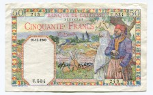 Algeria 50 Francs 1940
P# 87; VF+