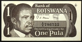 Botswana 1 Pula 1983
P# 6; № A4-786722; UNC