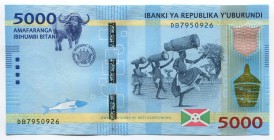 Burundi 5000 Francs 2015
P# 53; № DB7950926; UNC