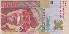 Cabo Verde 5000 Escudos 2000
P# 67; UNC