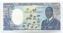 Central African Republic 1000 Francs 1990
P# 16; № Y.09 222305012; UNC; "André Kolingba"