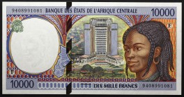 Central African Republic 10000 Francs 1994
P# 305Fa; № 9408991081; UNC