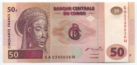Congo 50 Francs 2000
P# 91; UNC