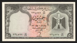 Egypt 50 Piastres 1966
P# 36b; 234577; UNC