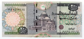 Egypt 20 Pounds 2004
P# 65d; № 130/25417114; UNC