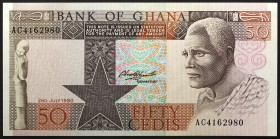 Ghana 50 Cedis 1980
P# 22b; № AC4162980; UNC