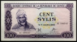 Guinea 100 Sylis 1971
P# 19; № AE594547; UNC