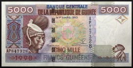 Guinea 5000 Pesos 1998
P# 38; № AP847328; UNC