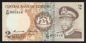 Lesotho 2 Maloti 1984
P# 4b; F/84 995916; UNC-