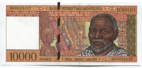 Madagascar 10 000 Francs 1995
P# 79b; № B60015137; UNC
