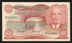 Malawi 1 Kwacha 1979
P# 14c; AD/A 820003; XF