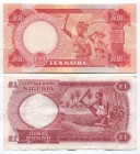 Nigeria Lot of 2 Banknotes 1967 -2001
P# 8; XF; UNC
