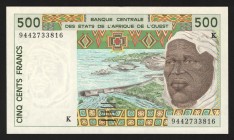 Senegal 500 Francs 1994
P# 710K; 9442733816; UNC