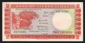 Sierra Leone 2 Leones 1964 Rare
P# 2a; B/16 875585; torn; XF