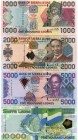 Sierra Leone Set of 4 Notes 2006 -07
1000-2000-5000-10000 Leones; UNC