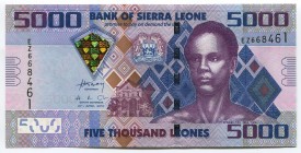 Sierra Leone 5000 Leones 2010
P# 32b; № EZ668461; UNC