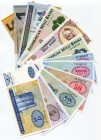 Azerbaijan Lot of 12 Banknotes 1992 - 2009
Various Dates & Denominations; Mostly UNC